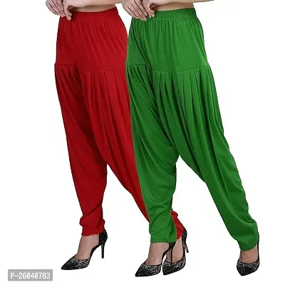 Classic Viscose Patiala Pants Pack of 2