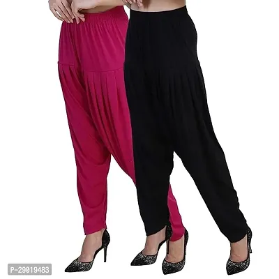 Casual Womens Patiala Pant - Pack OF 2