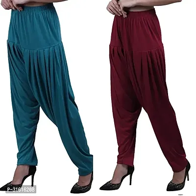 Stylish Viscose Solid Salwar for Women, Pack of 2