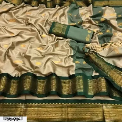 Classic Cotton Jacquard Saree with Blouse piece-thumb0