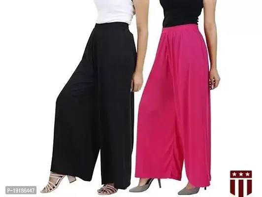 Stunning Rayon Palazzos For Women, Pack Of 2