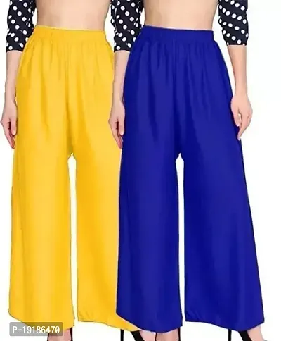 Stunning Rayon Palazzos For Women, Pack Of 2