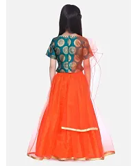 Girl's Orange Lehenga Choli-thumb1