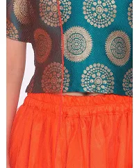 Girl's Orange Lehenga Choli-thumb3