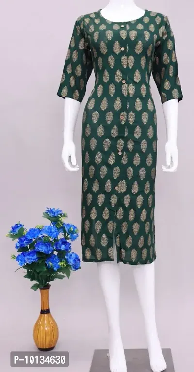 Classic Rayon Printed Kurti for Womens