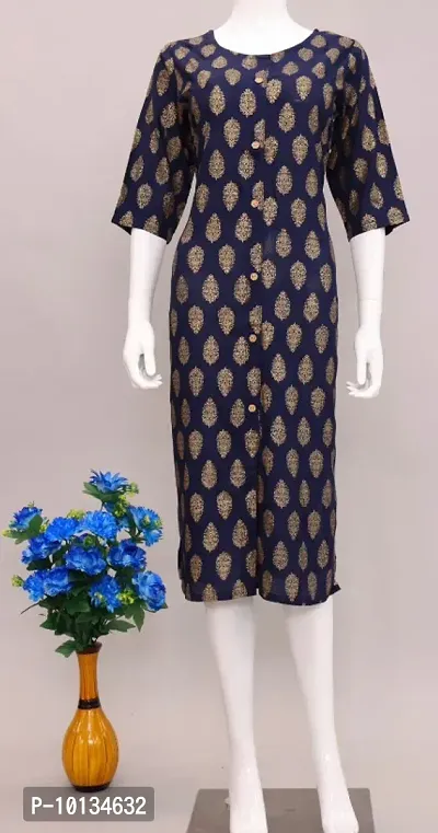 Classic Rayon Printed Kurti for Womens