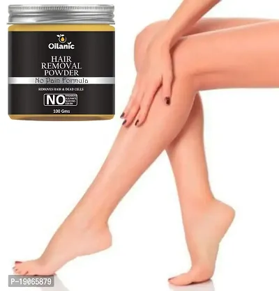 Oilanic 100% Pure  Natural Hair Removal Powder Combo pack of 2 Jars of 100 ml(200 gms)-thumb2