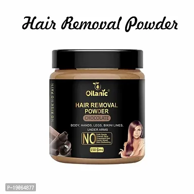 Oilanic Chocolate + Vanilla Hair Removal Powder Combo Pack of 2 Jar 150gms (300gms)-thumb2