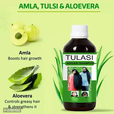 100% Pure  Natural Adivasi Tulsi Herbal Hair Shampoo for Hair Fall And Hair Growths (125ML) Pack of 1-thumb3