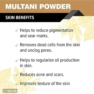 Oilanic 100% Pure  Natural Multani Mitti Powder- For Skin  Hair Combo Pack of 3 Jar (300gm)-thumb4