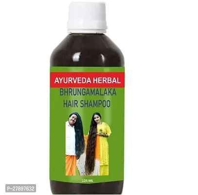 Herbal Ayurveda Bhrungamalaka Shampoo 100% Organic/Pure/Natural Anti-Hair Fall or Hair Growth (125ML) Pack of 1-thumb0