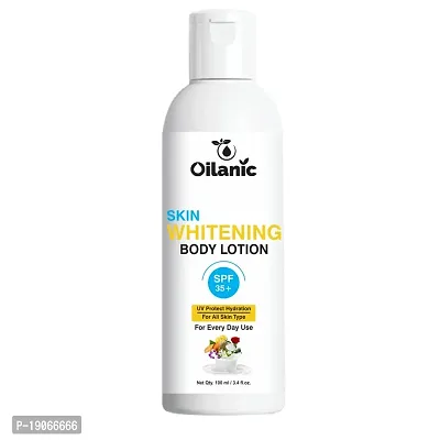 Oilanic Skin Whitening De Tan Plus White Glow Moisturising SPF 35+ Body Lotion Pack of 1 of 100 ML