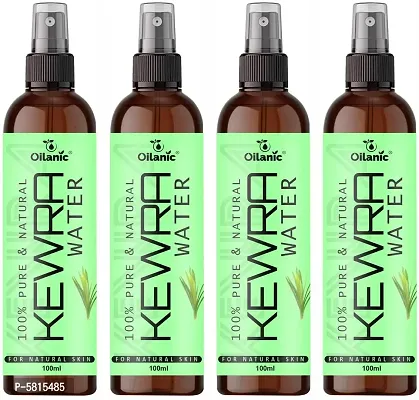 Premium Kewra Water For Men  Women Combo Pack Of 4 Bottles Of 100 Ml (400 Ml)