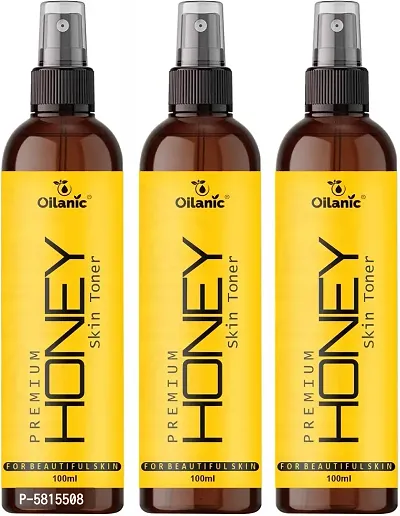 Premium Honey Face Toner For Men  Women Combo Pack Of 3 Bottles Of 100 Ml (300 Ml)-thumb0