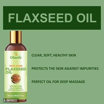Premium Flaxseed Oil & Grapeseed Oil Combo Pack Of 2 Bottles Of 100 Ml(200 Ml)-thumb2