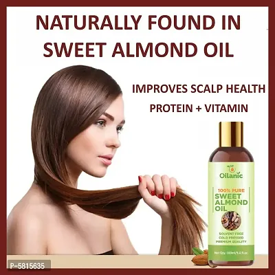 Premium Olive Oil  Sweet Almond Oil Combo Pack Of 2 Bottles Of 100 Ml(200 Ml)-thumb4