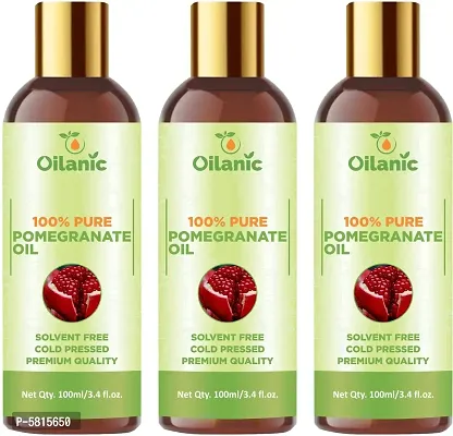 Premium Pomegranate Oil Combo Pack Of 3 Bottles Of 100 Ml(300 Ml)-thumb0