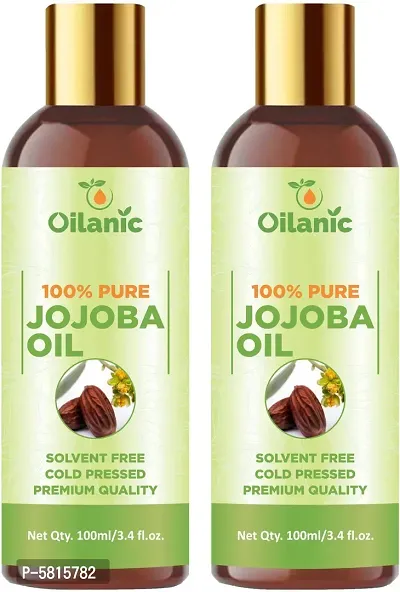 Premium Jojoba Oil Combo Pack Of 2 Bottles Of 100 Ml(200 Ml)