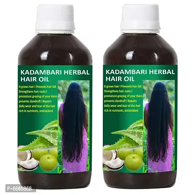 Oilanic Organics Adivasi Kadambari Herbal Hair Oil For Strong, Healthy And Shiny Hair Combo - Pack Of 2, 50 Ml Each