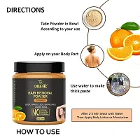 Oilanic Orange Hair Removal Powder Combo Pack of 2 Jar 100gms (200gms)-thumb3