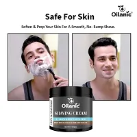 Oilanic Men's Shaving Cream Enriched with Flaxseed Sesame and Olive Oil to Get Smooth Shave Skin Pack of 1 of 100 Grams-thumb2