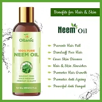 Oilanic?100% Pure  Natural Karanj Oil, Moringa Oil  Neem Oil Combo pack of 3 bottles of 100 ml(300 ml)-thumb3