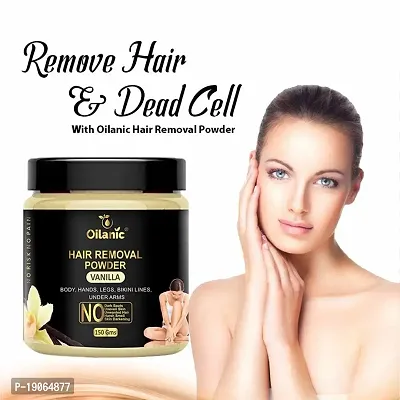 Oilanic Chocolate + Vanilla Hair Removal Powder Combo Pack of 2 Jar 150gms (300gms)-thumb5