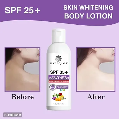 Pink Square Skin Whitening SPF 35+ Sunscreen Body Lotion For Soft, Smooth, Moisturised, Even Tone Skin Pack of 1 of 100 ML-thumb5