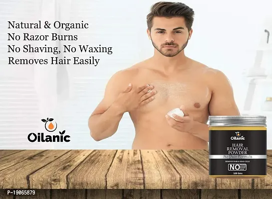 Oilanic 100% Pure  Natural Hair Removal Powder Combo pack of 2 Jars of 100 ml(200 gms)-thumb3