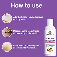 Pink Square Skin Whitening SPF 35+ Sunscreen Body Lotion For Soft, Smooth, Moisturised, Even Tone Skin Pack of 4 of 100 ML(400 ML)-thumb1