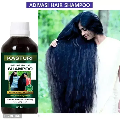 Kasturi Herbal Adivasi Hair Shampoo for Dandruff Control, Hair Fall Control (125ML) Pack of 2-thumb4