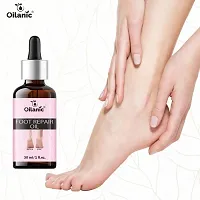 Oilanic Foot Oil For Dry, Cracked Heels Repair Foot Oil and Become your Foot Softer Enrich with Shea Butter Oil Pack of 1 of 30ML-thumb1