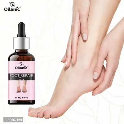 Oilanic Foot Oil For Dry, Cracked Heels Repair Foot Oil and Become your Foot Softer Enrich with Shea Butter Oil Pack of 1 of 30ML-thumb2