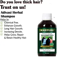 Kasturi Herbal Adivasi Hair Shampoo for Dandruff Control, Hair Fall Control (125ML) Pack of 2-thumb4