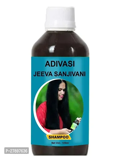 Adivasi Jeeva Sanjeevini Herbal Hair Shampoo For Regrowth And Long Hair Pure Natural (125ML) Pack of 1