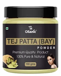 Oilanic 100% Pure  Natural Tej Patta Powder- For Skin  Hair Combo Pack of 3 Jar (300gm)-thumb1