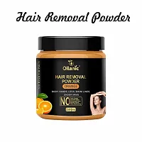 Oilanic Orange + Sandalwood Hair Removal Powder Combo Pack of 2 Jar 150gms (300gms)-thumb1