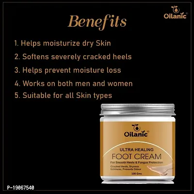 Oilanic Foot Care Cream For Dry and Cracked Heel For Repair |Healing  softening cream 100gm-thumb4