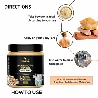 Oilanic Orange + Sandalwood Hair Removal Powder Combo Pack of 2 Jar 150gms (300gms)-thumb3