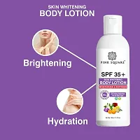 Pink Square Skin Whitening SPF 35+ Sunscreen Body Lotion For Soft, Smooth, Moisturised, Even Tone Skin Pack of 1 of 100 ML-thumb3