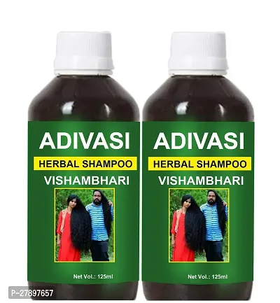 Vishambhari Adivasi Hair Shampoo for Strength hair  Growth of hair (125ML) Pack of 2