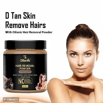 Oilanic Chocolate + Vanilla Hair Removal Powder Combo Pack of 2 Jar 150gms (300gms)-thumb3