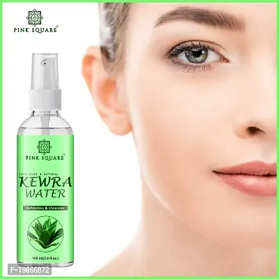 Pink Square Natural Fragrances Kewra water Tightening Refreshing Toner Face Toner/Skin Toner/Makeup Remover - For All Skin Types Women  Men Pack of 2 of 100ML(200 ML)-thumb3