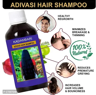 Adivasi Kadambari Herbal Hair Shampoo For Strong, Healthy and Shiny Hairnbsp;(125ml) Pack of 1-thumb4