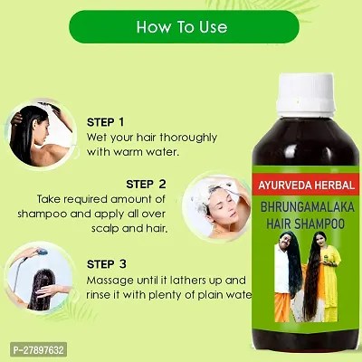 Herbal Ayurveda Bhrungamalaka Shampoo 100% Organic/Pure/Natural Anti-Hair Fall or Hair Growth (125ML) Pack of 1-thumb4