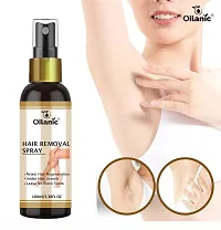 Oilanic 100% Pure and Natural Hair Removal Spray for Bikini Lines, Private Parts, Underarms, Legs and Hands Pack of 1 of 100 ML-thumb1