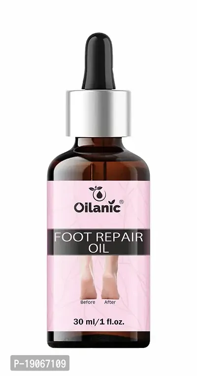 Oilanic Foot Oil For Dry, Cracked Heels Repair Foot Oil and Become your Foot Softer Enrich with Shea Butter Oil Pack of 1 of 30ML