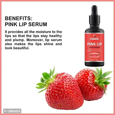 Oilanic Premium Pink Lip Gloss Serum for Soft and Natural Lips Combo pack of 2 bottle of 30 ml(60 ml)-thumb3