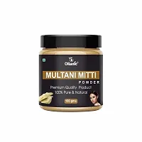 Oilanic 100% Pure  Natural Multani Mitti Powder- For Skin  Hair(100gm)-thumb1