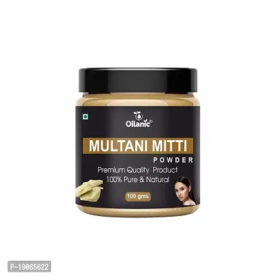 Oilanic 100% Pure  Natural Multani Mitti Powder- For Skin  Hair(100gm)-thumb2